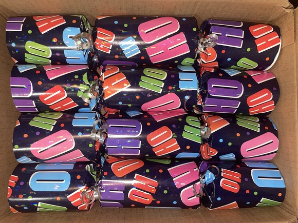 HO HO HO! HandCrafted Single Christmas Party Favors SNAPS Hat Gifts, Sweet Treat - Picture 1 of 8